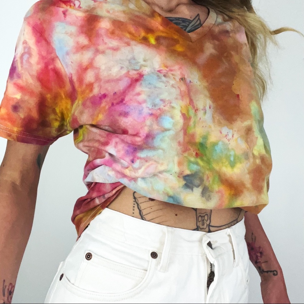 NEW Hand-Dyed Marbled T-Shirt | Size M
